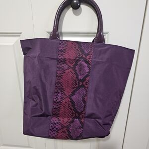 Estee Lauder Purple and Pink Pattern Tote